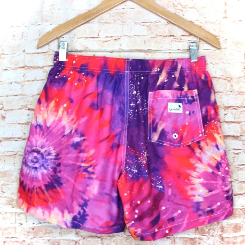 Boardies | Men’s Pink/Purple Tie Dye Board Shorts